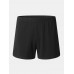 Mens Cotton Solid Color Thin Breathable Loose Comfy Home Shorts Boxers