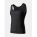 Mens Abdomen Control Breathable Quick Drying Thin High Elasticity Skinny Tank Top Shapewear