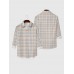 Abstract Scottish Plaid Printing Men's Long Sleeve Shirt