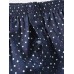 Mens 100  Cotton Polka Dot Print Thin Breathable Button Fly Home Elastic Waist Boxers