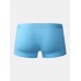 Mens Side Letter Print Underwear Cotton U Convex Seamless Boxers