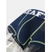 Mens Contrast Piping Cotton Breathable Letter Embroidery Waistband Boxers Underwear With Pouch