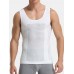 Mens Abdomen Control Breathable Quick Drying Thin High Elasticity Skinny Tank Top Shapewear