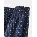 Mens 100  Cotton Polka Dot Print Thin Breathable Button Fly Home Elastic Waist Boxers