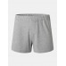 Mens Cotton Solid Color Thin Breathable Loose Comfy Home Shorts Boxers